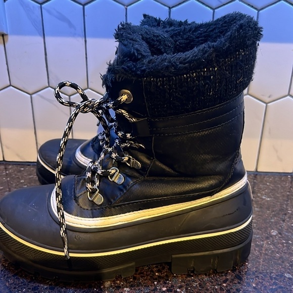 COUGAR Storm winter boots Women Size 6 black and white - Picture 4 of 8